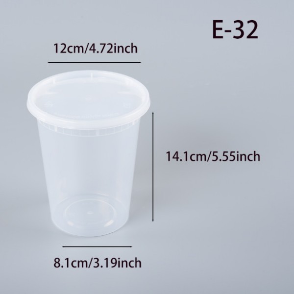 32oz PP Soup Cup with Lid