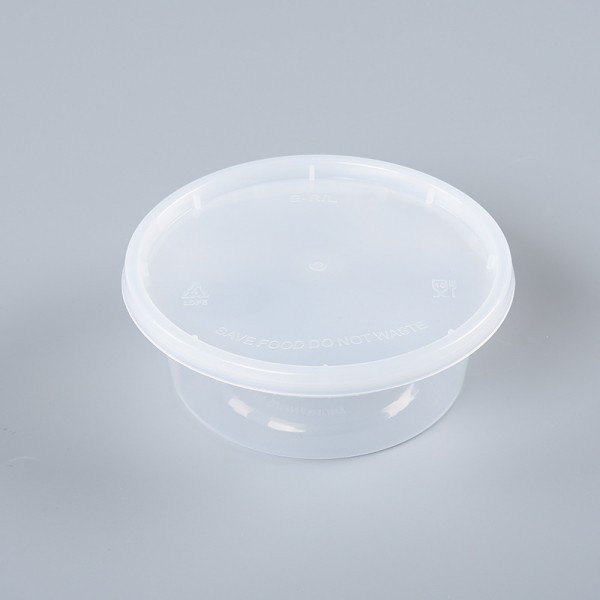 Clear 8oz PP Soup Cup with Lid