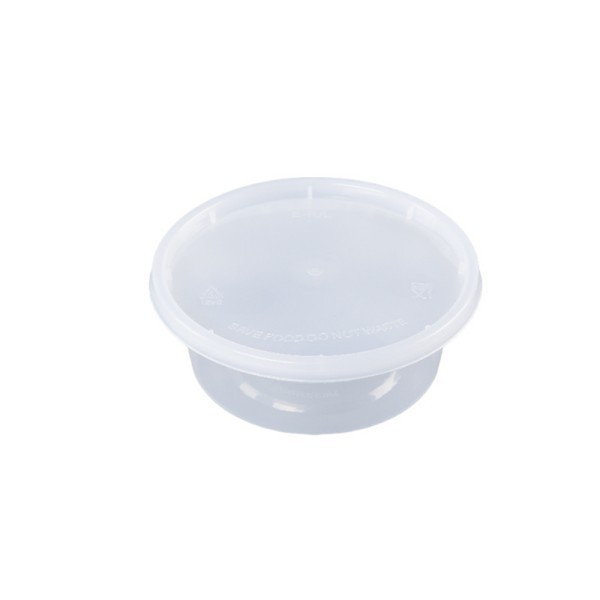Clear 8oz PP Soup Cup with Lid