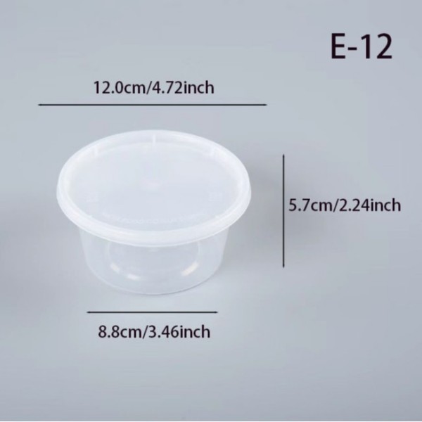 Clear 12oz PP Soup Cup with Lid